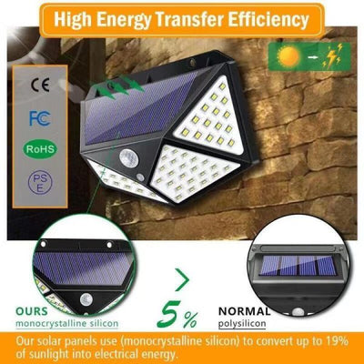 100 Led Solar Lights Outdoor Lighting Wireless Motion Sensor Lights ID 1801897