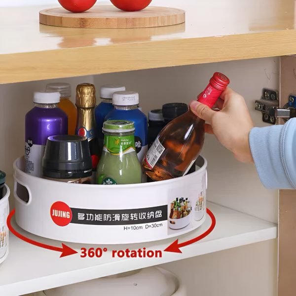 360 Degree Rotating Revolving Storage Tray | Kitchen, Bathroom Organizer Tray  ID: 1892967