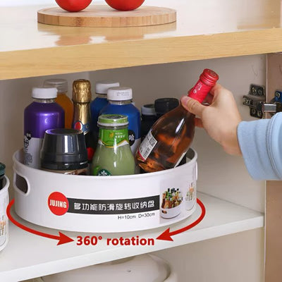 360 Degree Rotating Revolving Storage Tray | Kitchen, Bathroom Organizer Tray  ID: 1892967