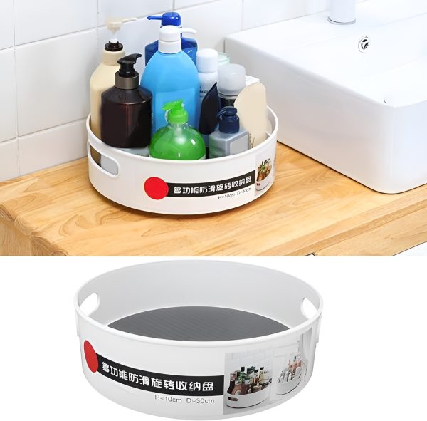 360 Degree Rotating Revolving Storage Tray | Kitchen, Bathroom Organizer Tray  ID: 1892967