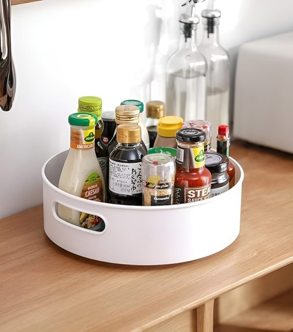 360 Degree Rotating Revolving Storage Tray | Kitchen, Bathroom Organizer Tray  ID: 1892967