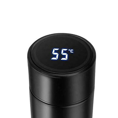 (500 Ml ) Temperature Display Indicator Insulated Stainless Steel Hot & Cold Flask Bottle (random Color)