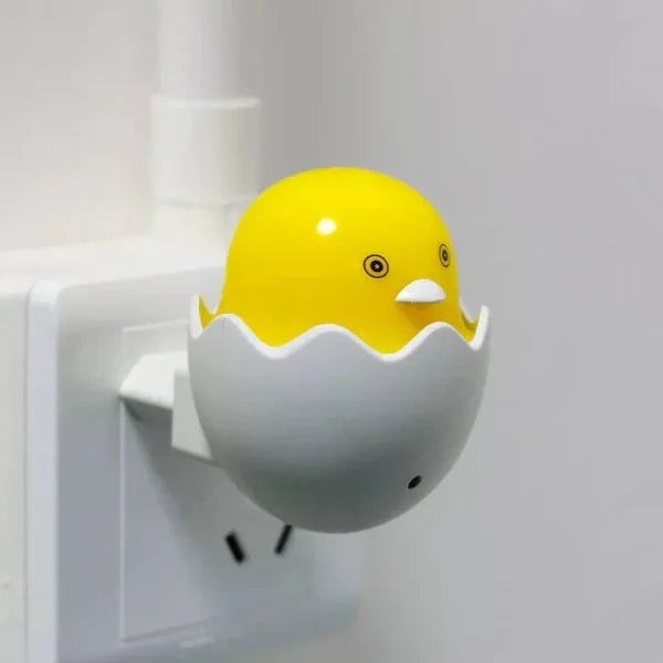 Automatic Little Yellow Duck Night Light | Yellow Duck With Egg Shape Led Night Lamp