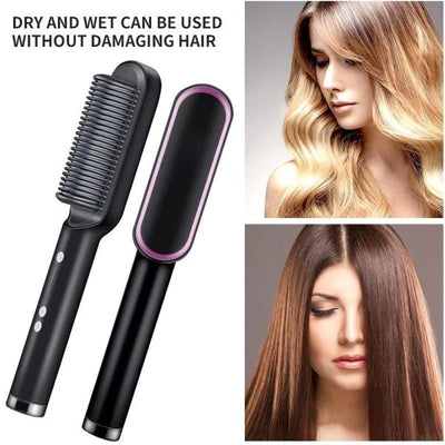 Electric Professional Hair Straightening Brush (random Color)