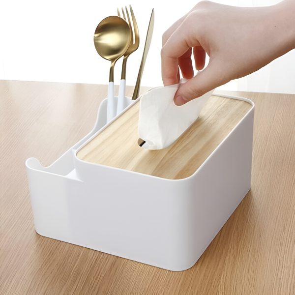 Tissue Holder With Storage | Rectangle Tissue Box ID 1892918