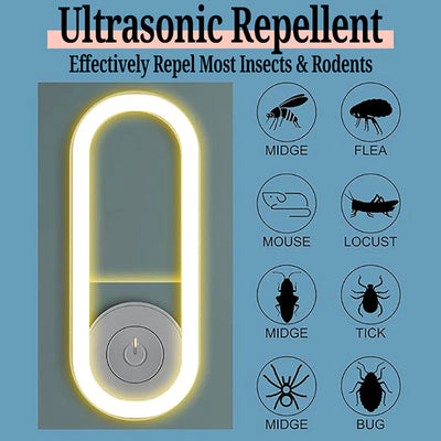 Ultrasonic Mosquito Repellent Light | Portable Electronic Insect Killer (random Color) Product ID: 1997426